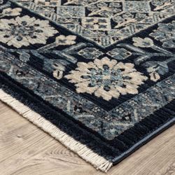 Duke Rectangle Rug Dark Blue