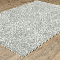 Fairouz Rectangle Rug Sterling Blue