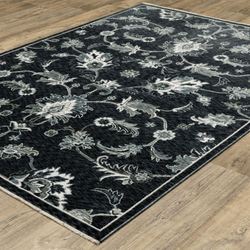 Shyam Rectangle Rug Midnight Blue