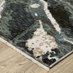 Astros Rectangle Rug Dark Blue