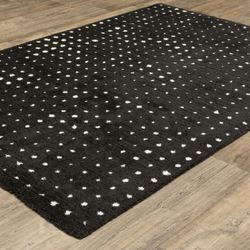 Casper Rectangle Rug Black