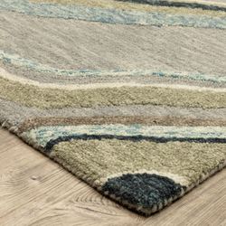 Hermione Rectangle Rug Multi Earth 5 x 8