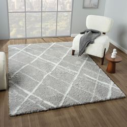 Zane Rectangle Rug Gray