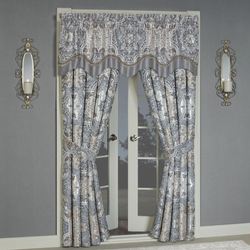 Lyra Scalloped Valance Slate 72 x 20