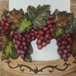 Grape Arbor Paper Towel Holder Port