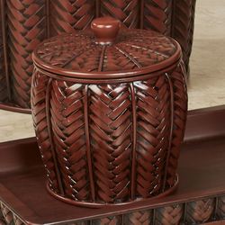 Mambo Covered Jar Mahogany