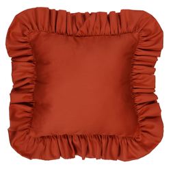 Chambalon Garden Ruffled Pillow Spice 14 Square