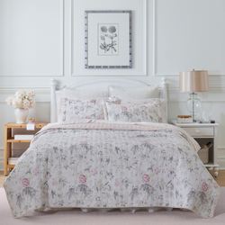 Breezy Floral Mini Quilt Set Pink