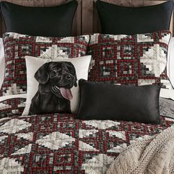 Log Cabin Star Patchwork Mini Quilt Set Multi Warm