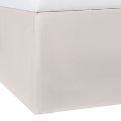 Solitude Kick Pleat Bedskirt Beige