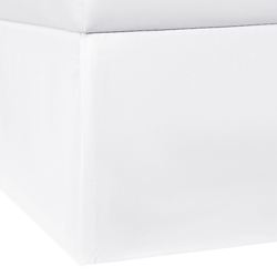 Solitude Kick Pleat Bedskirt White