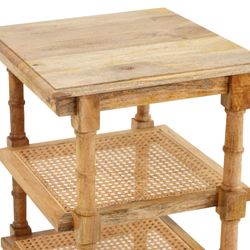 Clifton Cane Accent Table Natural