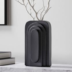 Calyx Decorative Vase Black