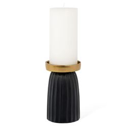 Aria Small Candleholder Black