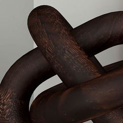 Naia Knot Sculpture Espresso