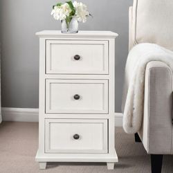 Aryana Three Drawer Side Table