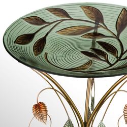 Natural Elements Birdbath with Stand Multi Earth