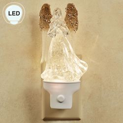 Holiday Angel Swirl LED Nightlight White