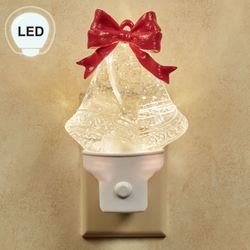 Holiday Bells Swirl LED Nightlight White