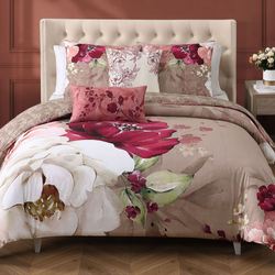 Florence Floral Comforter Bed Set Multi Warm