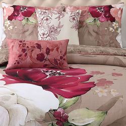 Florence Floral Comforter Bed Set Multi Warm