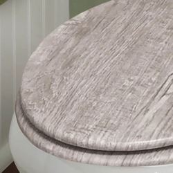 Home Solutions Elongated Toilet Seat Gray