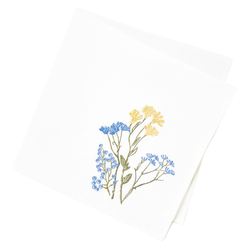 Wildflowers Napkins White Set of Four