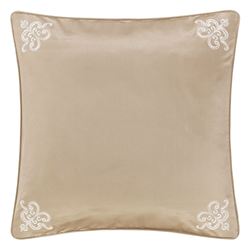 Potenza II Embroidered European Sham Light Taupe