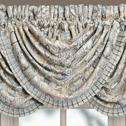 Annabelle Waterfall Valance Silver 49 x 33