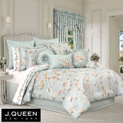 Prestige Floral Comforter Set Spa Blue