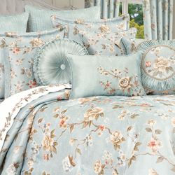 Prestige Floral Comforter Set Spa Blue