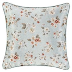 Prestige All Over Floral Pillow Spa Blue 18 Square
