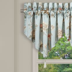 Prestige Floral Ascot Valance Spa Blue 40 x 21