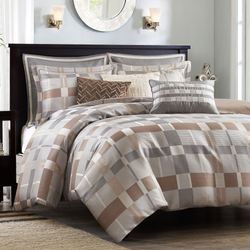 Prescott Geo Comforter Bed Set Multi Warm