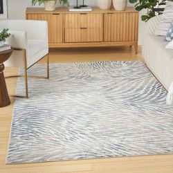 Aero Rectangle Rug Blue