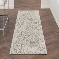 Ulani Rug Runner Ivory/Black 22 x 76