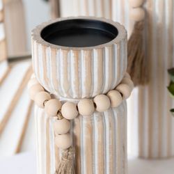 Kingsley Candleholders Brown Set of Three