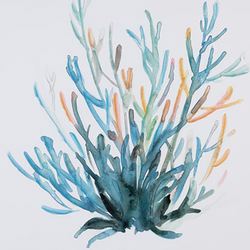 Underwater Trio Canvas Wall Art Blue/White Set of Three