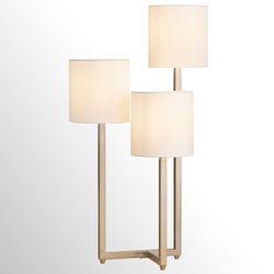Bardot Triple Arm Table Lamp Polished Brass