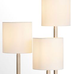 Bardot Triple Arm Table Lamp Polished Brass