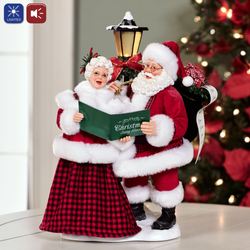 Merry Carolers Musical Clothtique Red