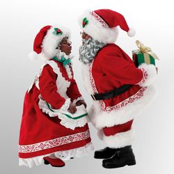 North Pole Sweethearts African American Clothtique Red 2 Piece Set