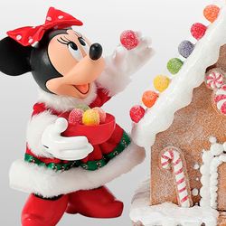 Minnie and Mickeys Gingerbread House Clothtique Red Three Piece Set