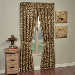 Nostalgia Tailored Curtain Pair Multi Warm 84 x 84
