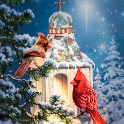 Little Cardinal Chapel LED Tabletop Nightlight Blue