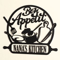 Bon Appetit Personalized Wall Art Sign