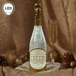 LED Swirl Decorative Champagne Bottle Clear