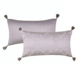 Mary Reversible Embroidered Rectangle Pillow Lavender