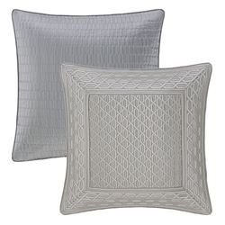 Metropolitan Reversible European Sham Silver