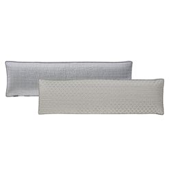 Metropolitan Reversible Jumbo Rectangle Pillow Silver
